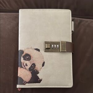 Panda Design Lock Journal
